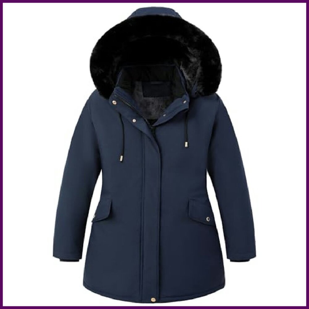 Plus Size Puffer Down Coat Windproof Waterproof R… - image 2